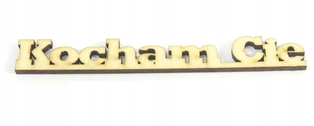 

Dekor Decoupage Napis 'Kocham Cię' 200x42mm RR65