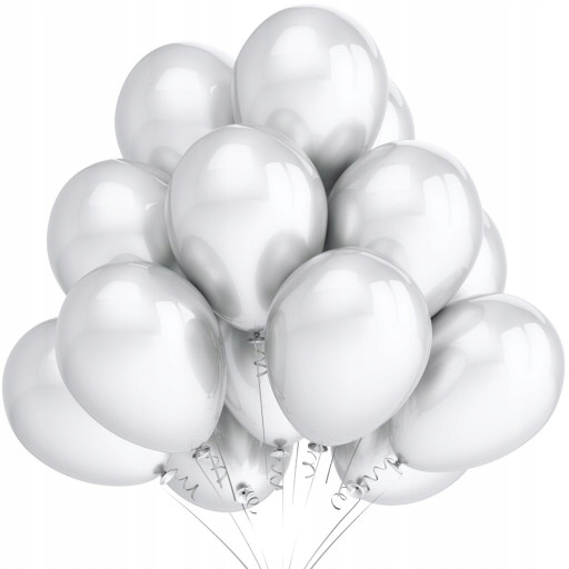 

Balony Metaliczne 12 cali Białe 25 szt