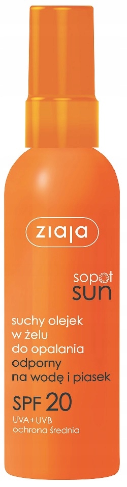 Ziaja Sun Suchy olejek w żelu SPF 20