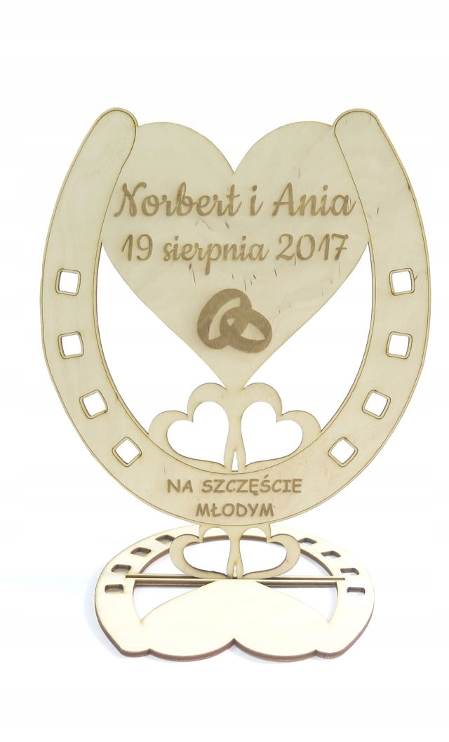 

Podkowa Na Stół Młodej Pary + Dowolny Grawer ED21