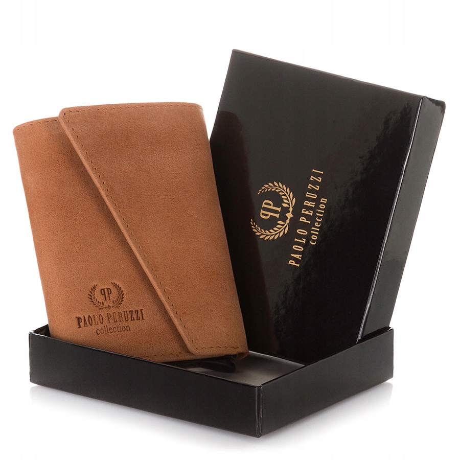 

Skórzany Portfel Męski Paolo Peruzzi Rfid IN-10-CG
