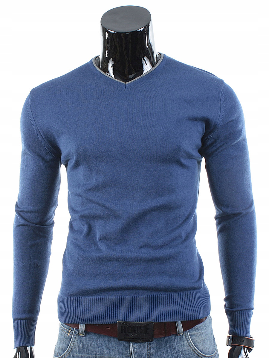 

Sweter w Serek Bawełna CD10 Szafir__M_POLSKA