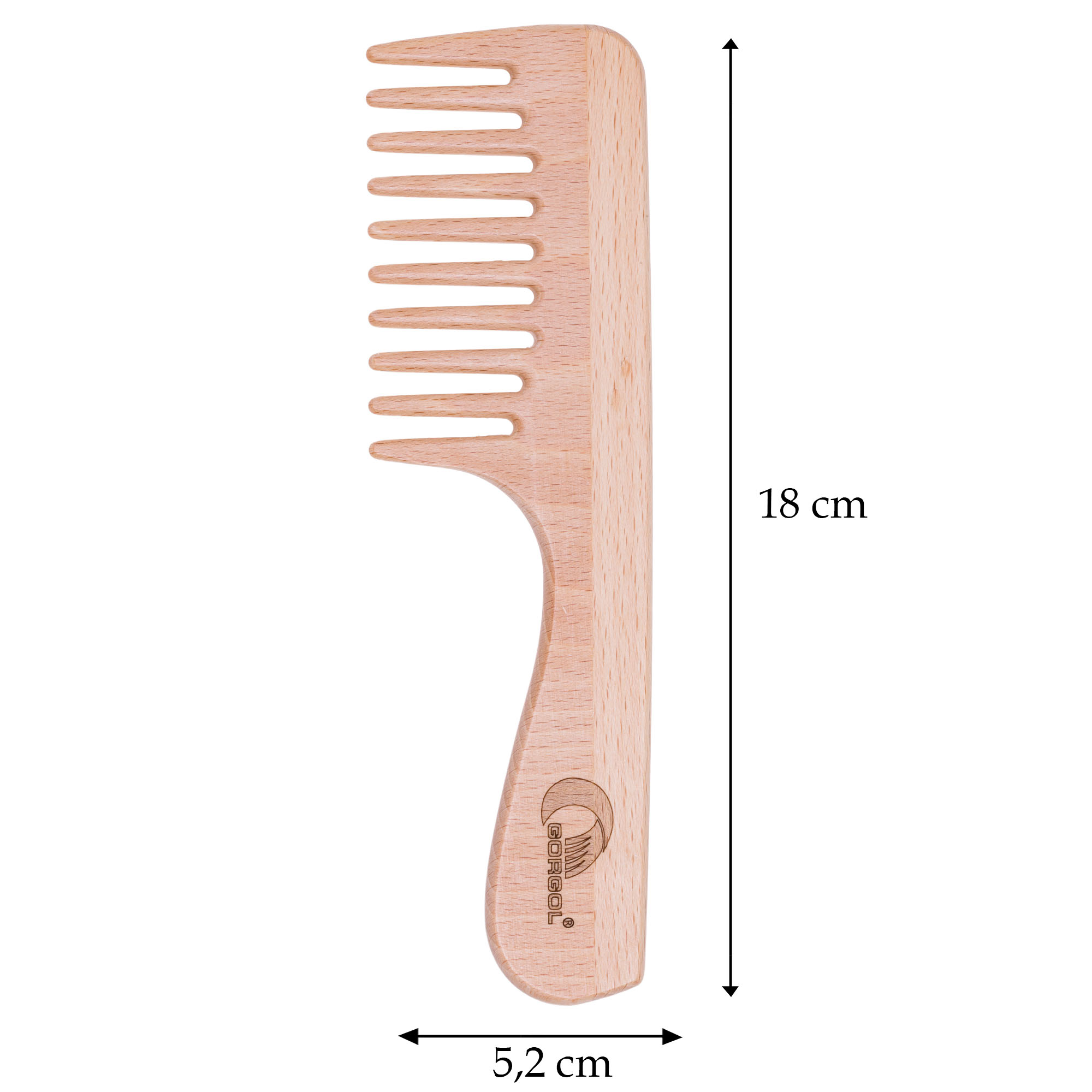 GRZEBIEŃ DO WŁOSÓW AFRO DREWNIANY DUŻY GORGOL EAN (GTIN) 5907693831155