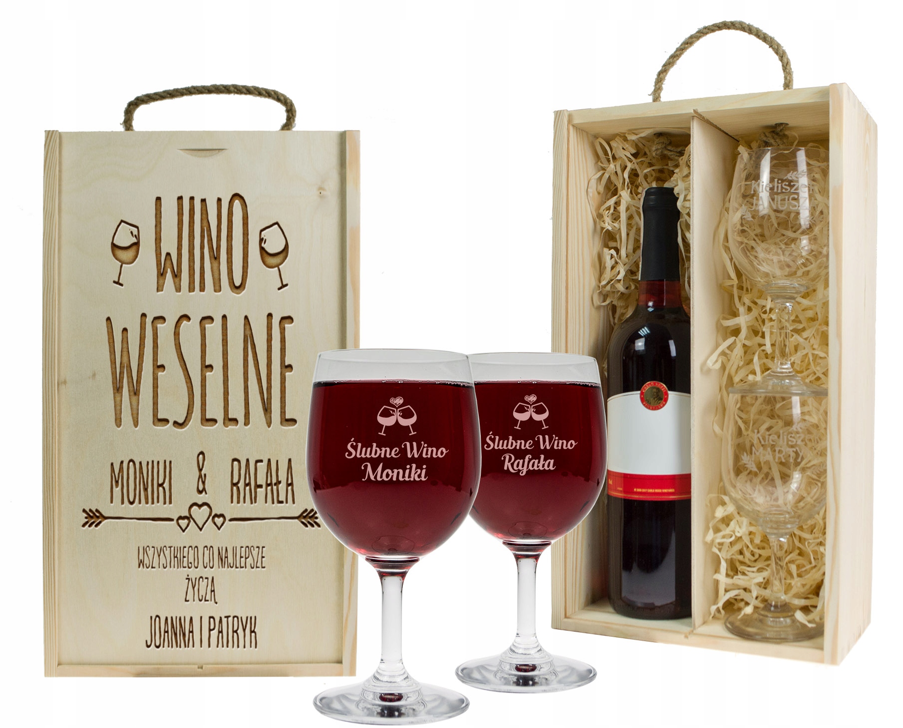 

Pudełko Z Zasuwą I Dwa Kieliszki Ślubny