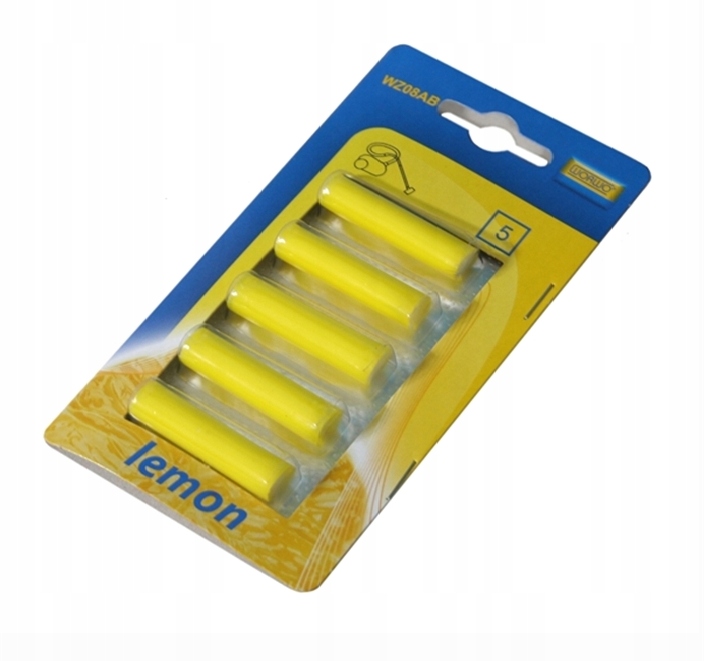 Zapach do odkurzacza - lemon/cytrynowy -5 pałeczek