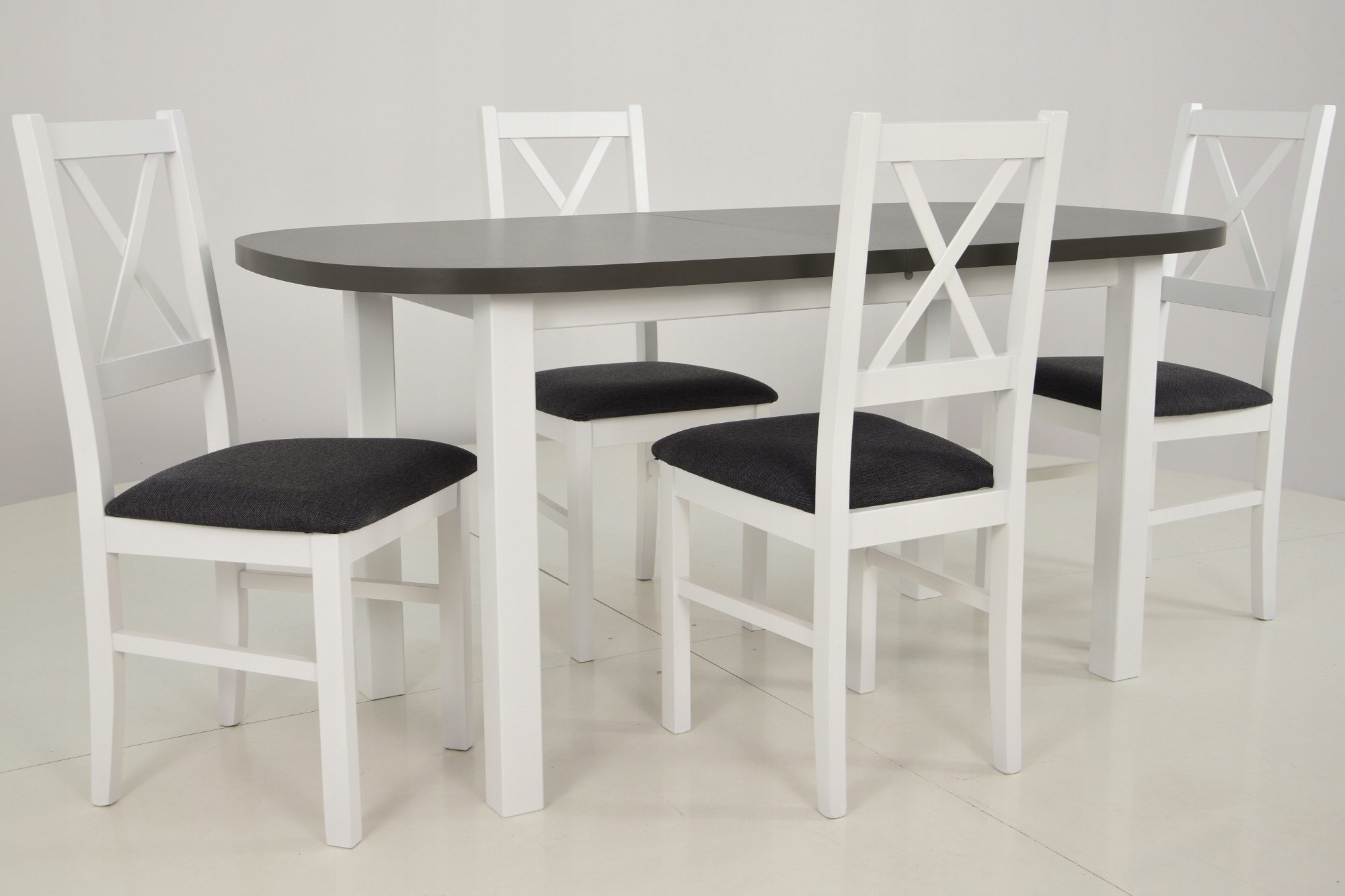 ZESTAW do KUCHNI 4x krzesło i stół ROZKŁADANY Długość stołu 160 cm