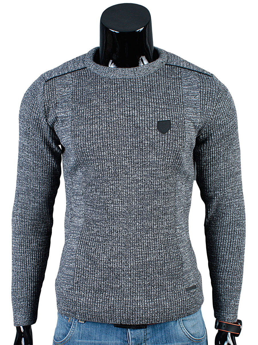 

Sweter Półgolf Slim Łaty N81 Grafit__XL_PRODUKT_PL
