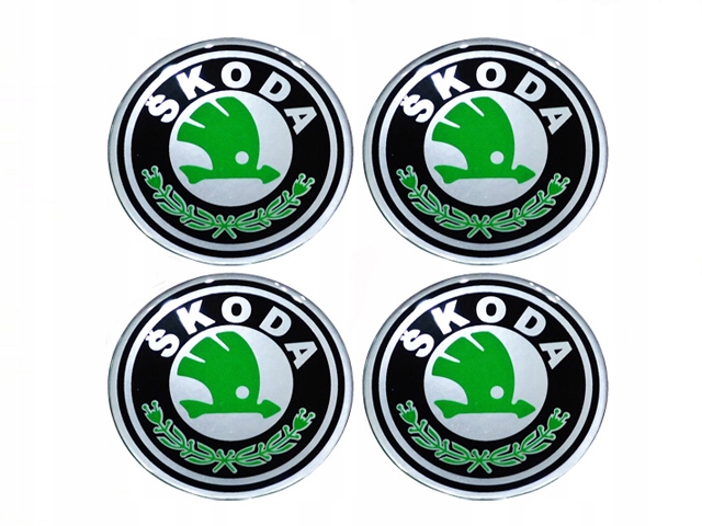 

Skoda 70mm Emblematy Naklejki Kolpaki Alu Felgi