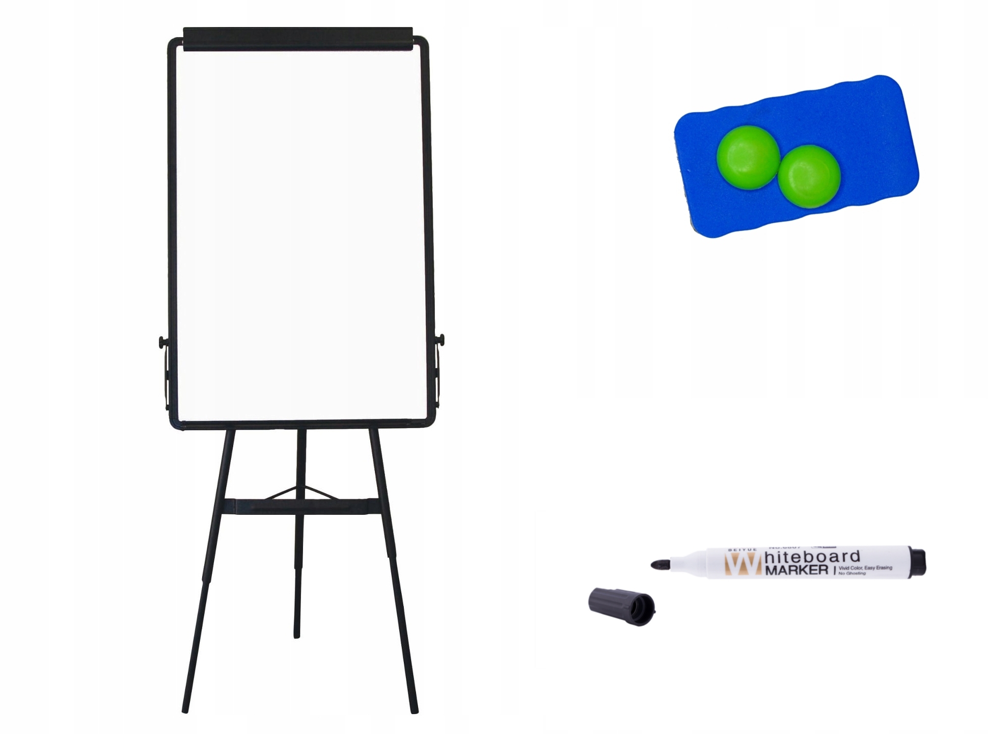 

Flipchart tablica magnetyczna 60x90 czarny stojak