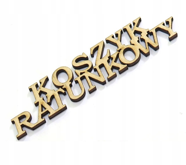 

Decoupage Napis gr 3mm Dekor Koszyk Ratunkowy DD42