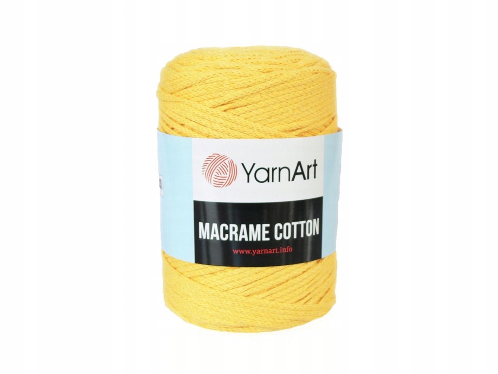 Macrame Cotton sznurek makrama 754 jasny żółty