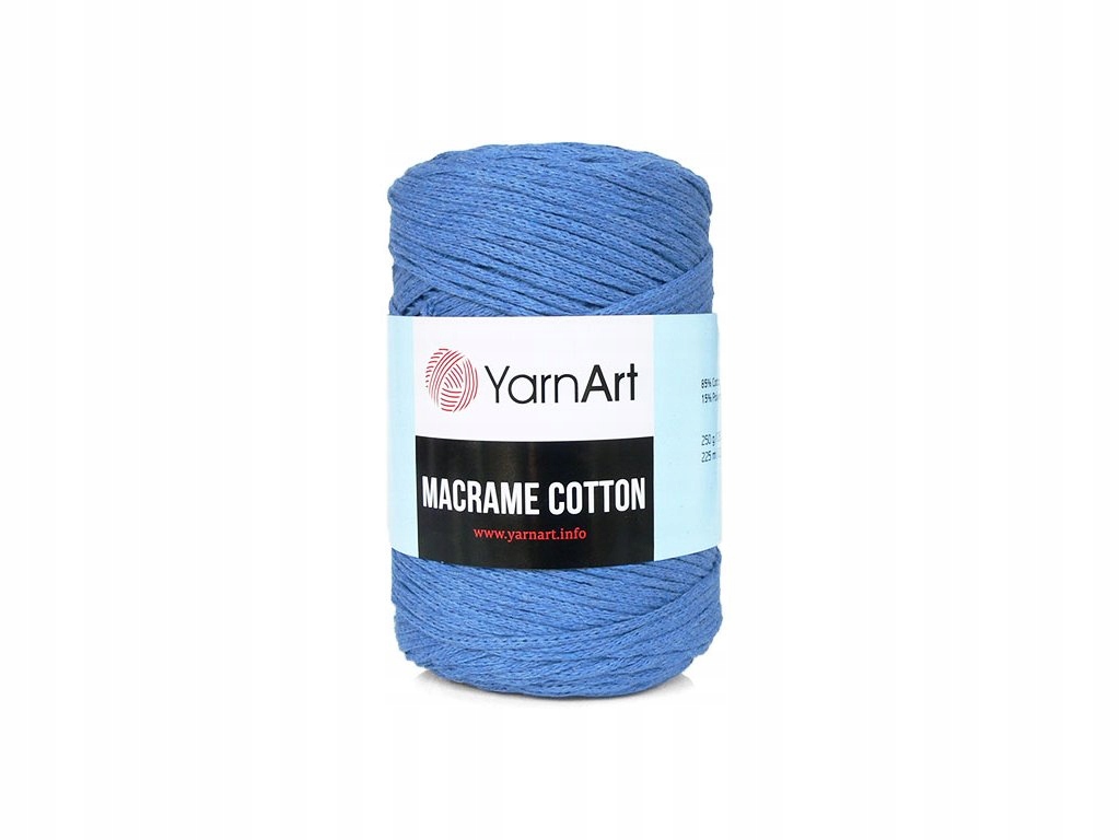 Macrame Cotton sznurek makrama 786 niebieski