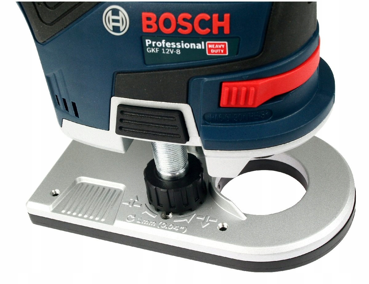 FREZARKA KRAWĘDZIOWA GKF 12V-8 BOSCH KORPUS BODY Waga urządzenia 1.1 kg