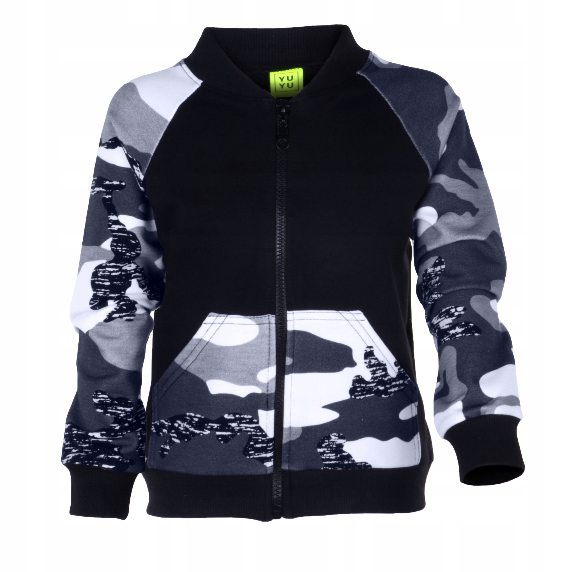 

Bobas Bluza Bomberka Czarna Szare Moro 128/134