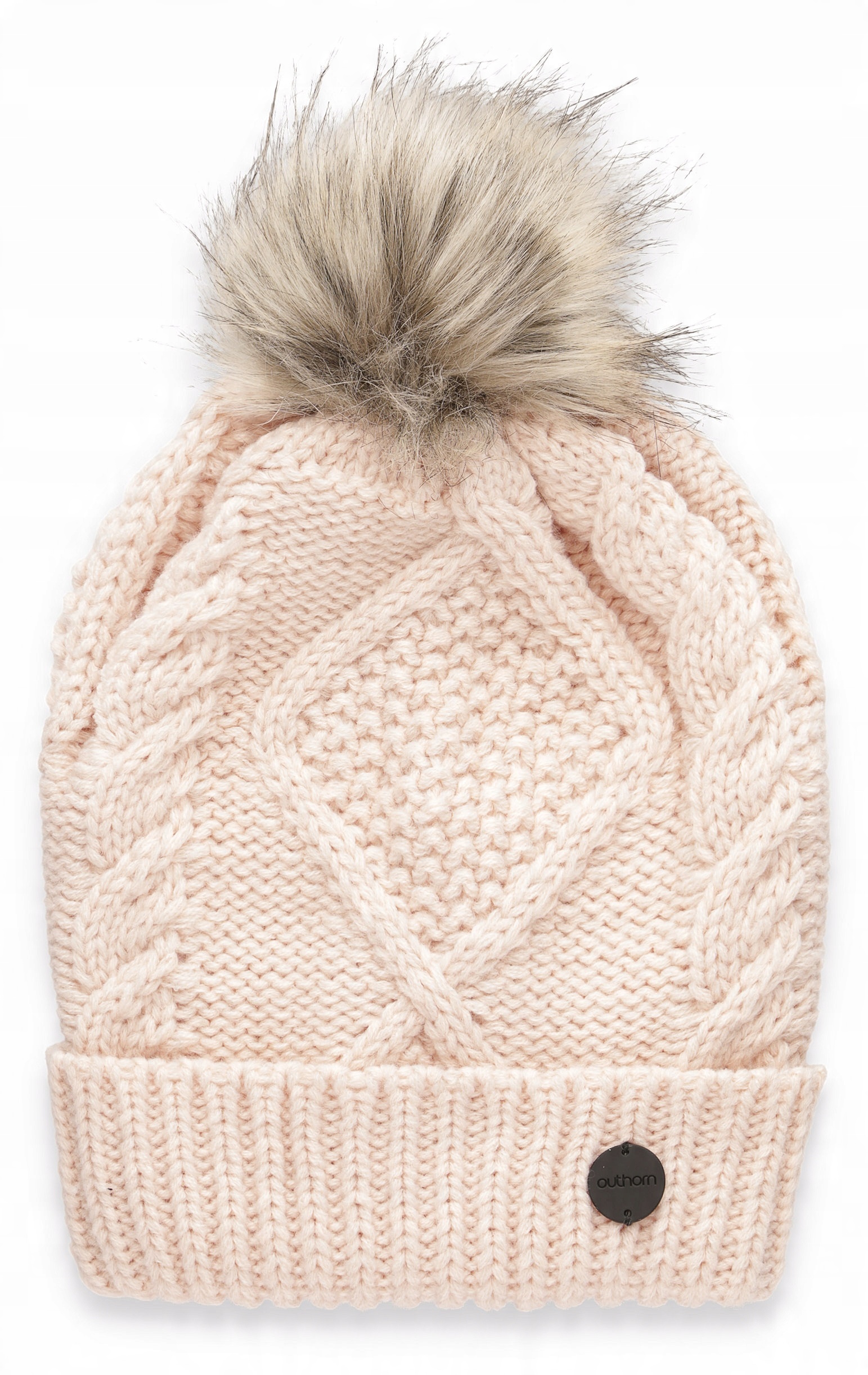 

Czapka Damska Outhorn pompon polar CAD610 róż S/m