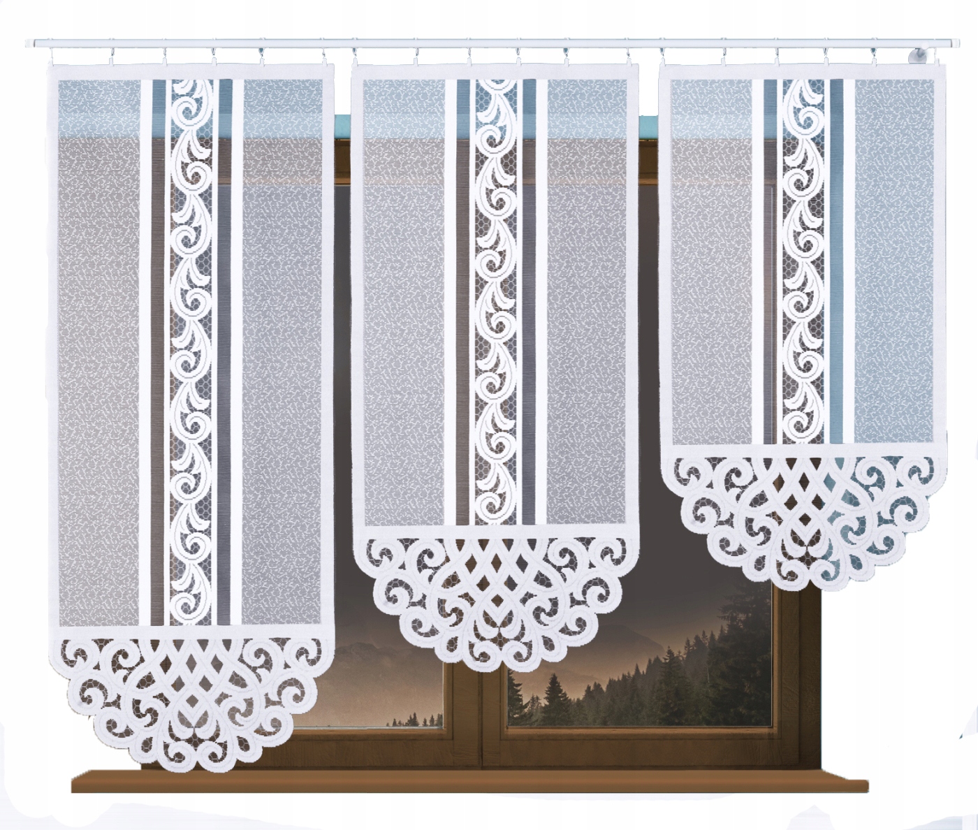 

Panel Ażur Firana Gotowa Żakard 60x120 Kether