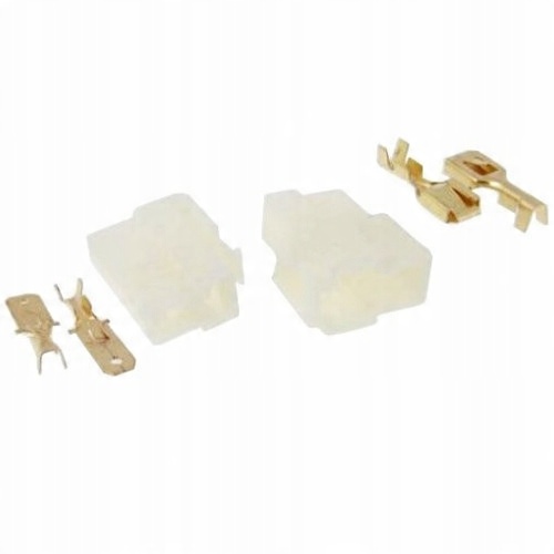

Konektor łącznik x2 6,3mm męski-żeński zatrzask