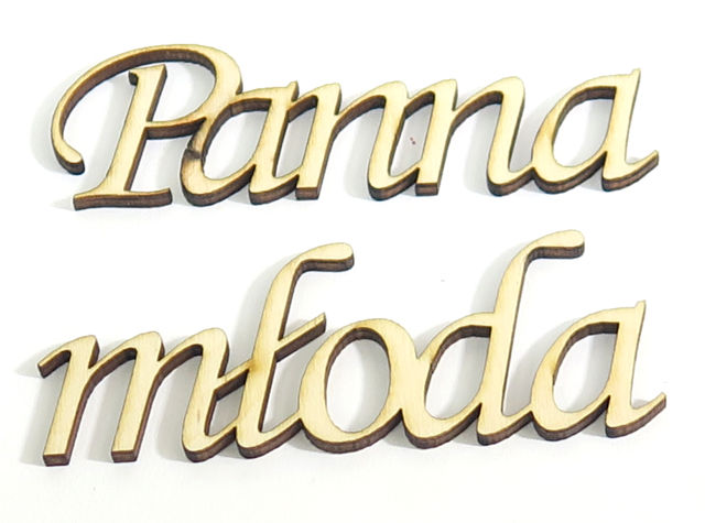 

Decoupage Sklejka 3mm Napis Dekor Panna młoda XK26