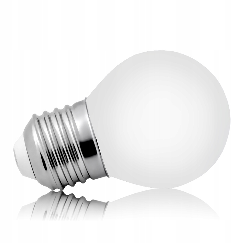 Żarówka LED E27 Filament 4W MLECZNA KULKA b.ciepła
