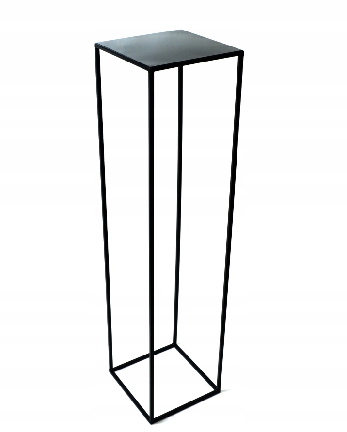 

Kwietnik stojak na kwiaty loft 100cm czarny met 63