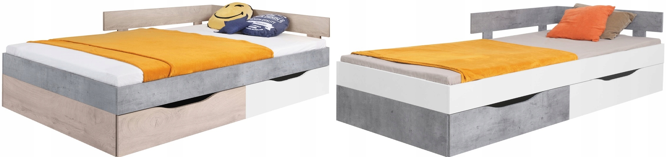 łóżko młodzieżowe duże 120 pojedyncze Sigma 16 Marka Meblar