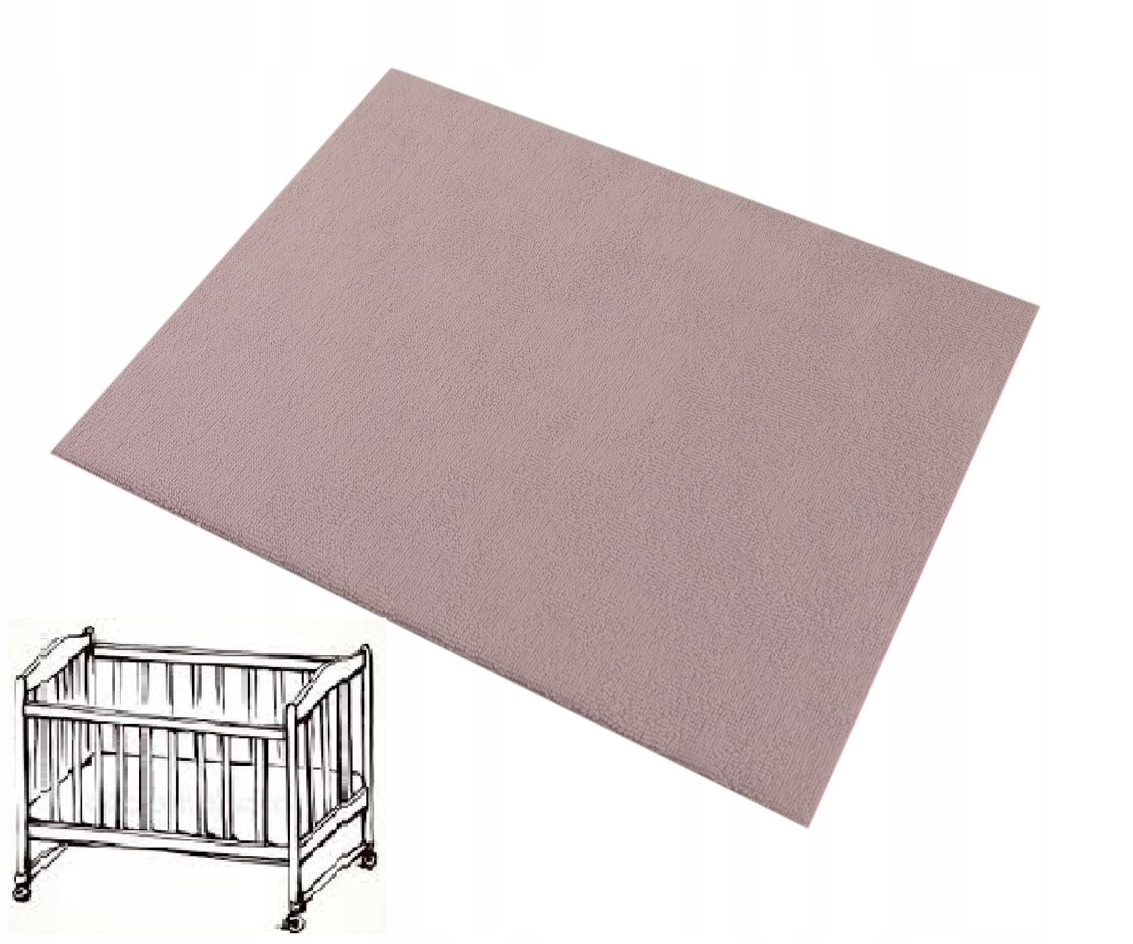 

Olka Prześcieradło Do Kołyski 40x90 Frotte róż