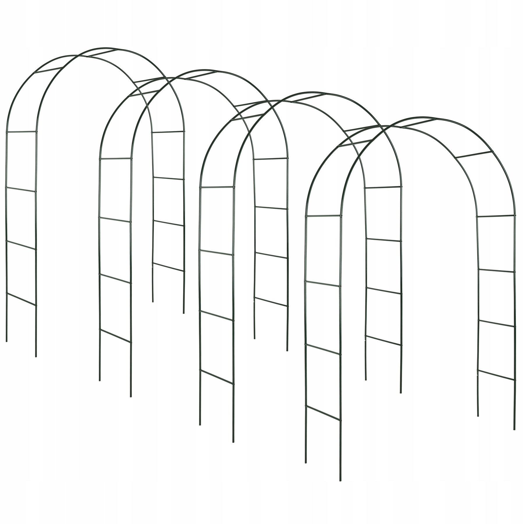 

4x Pergola Ogrodowa Metalowa Łuk Kwiatowy 402661