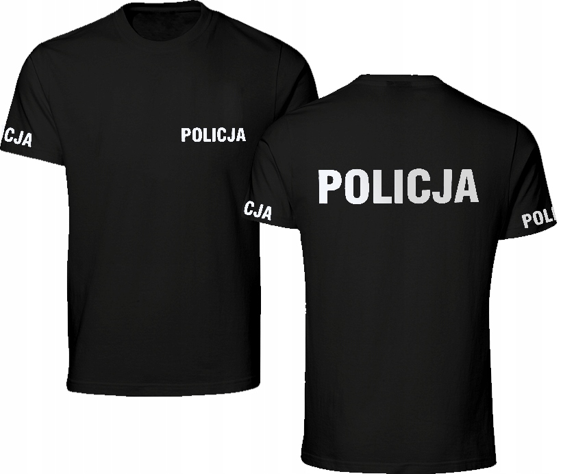 

Koszulka Policja bawełniana Odblaskowa T-shirt