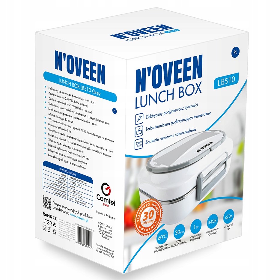 N'OVEEN LB510 TERMOS LUNCHBOX Z PODGRZEWANIEM Model LB510