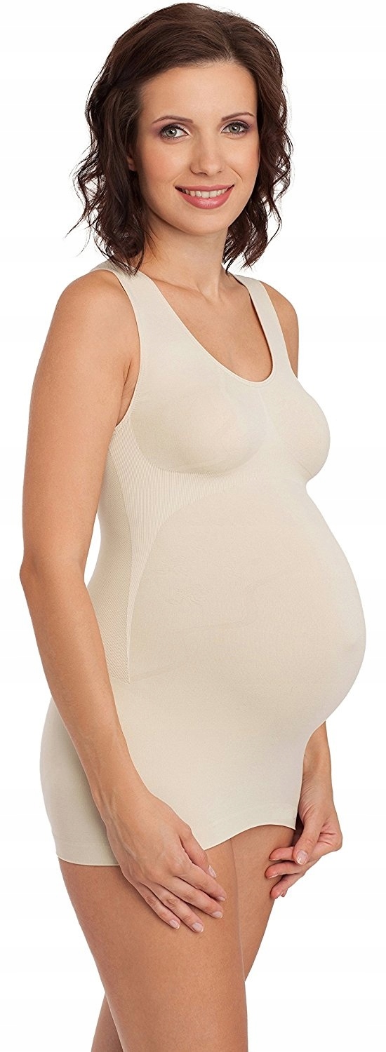 Hanna Style WYGODNA BEZSZWOWA KOSZULKA CIĄŻOWA - S