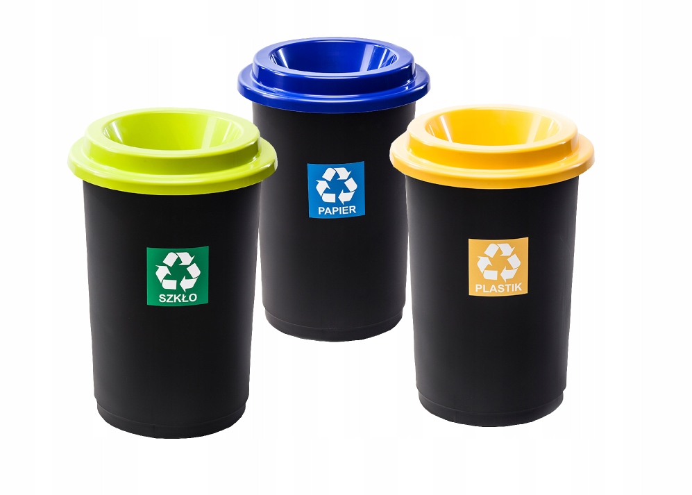 

Zestaw Kosz Do Segregacji Śmieci 50L Eco Bin 3 szt