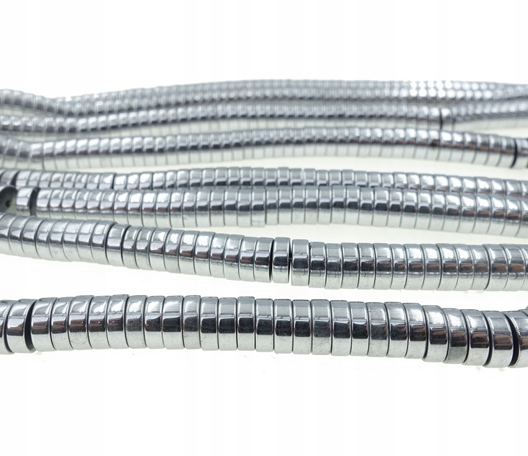 srebrne Hematyty dyski, oponki 6x2mm 10szt