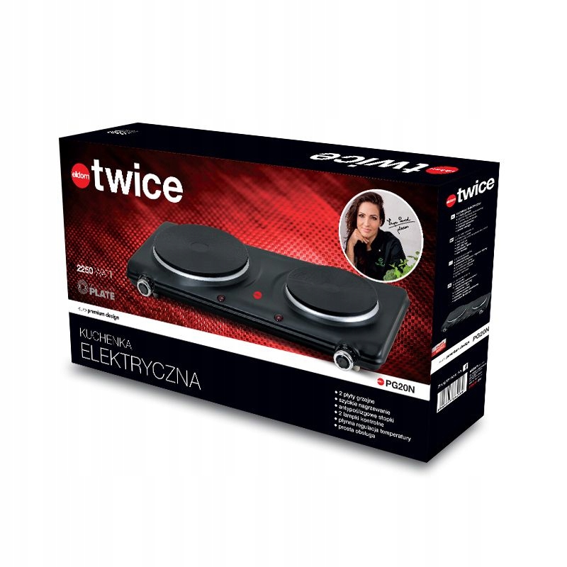 KUCHENKA ELEKTRYCZNA TURYSTYCZNA PG20N ELDOM 2250W Marka Eldom