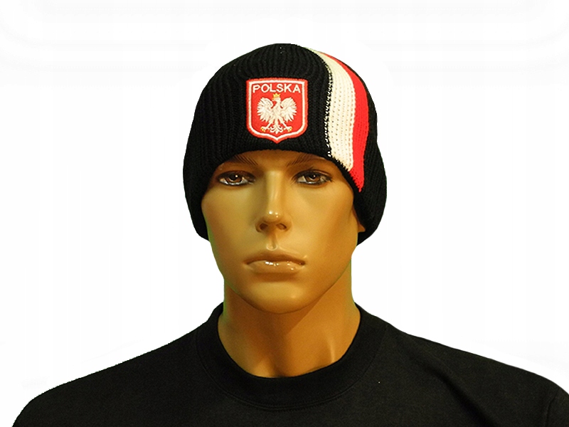 POLSKA GRUBA CZAPKA ZIMOWA DLA KIBICA POLSKI HAFT Rozmiar L