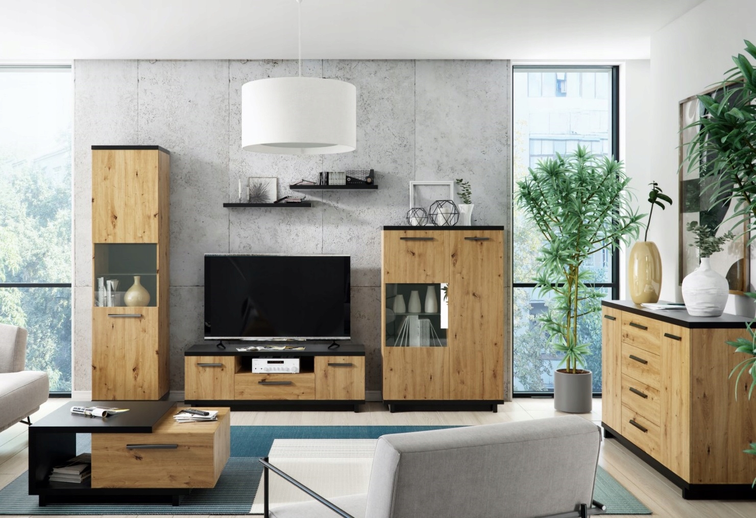 meble INES K2D4SZ komoda z szufladami do sypialni Kolekcja Ines