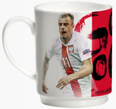 

Porcelanowy Kubek Kibica Kubki Gool Kamil Grosicki