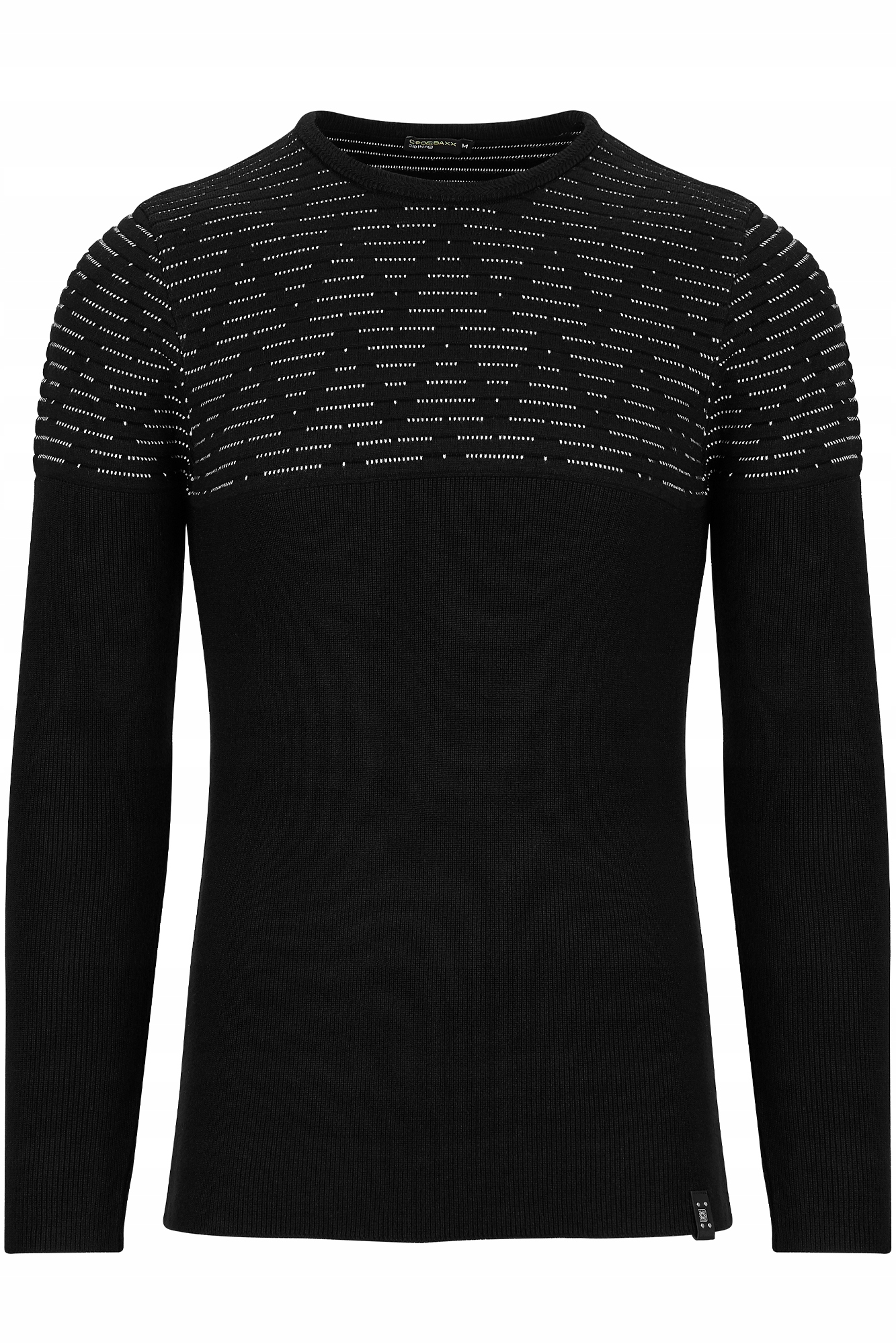 

Sweter Męski Cipo Baxx Czarny Slim Elegancki: L