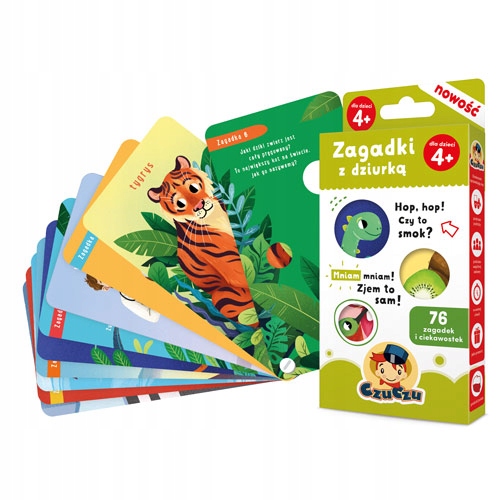 

Karty edukacyjne Zagadki z dziurką 4+ CzuCzu