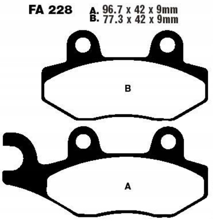 Destičky Přední Kymco Vitality 50 2T 04-18
