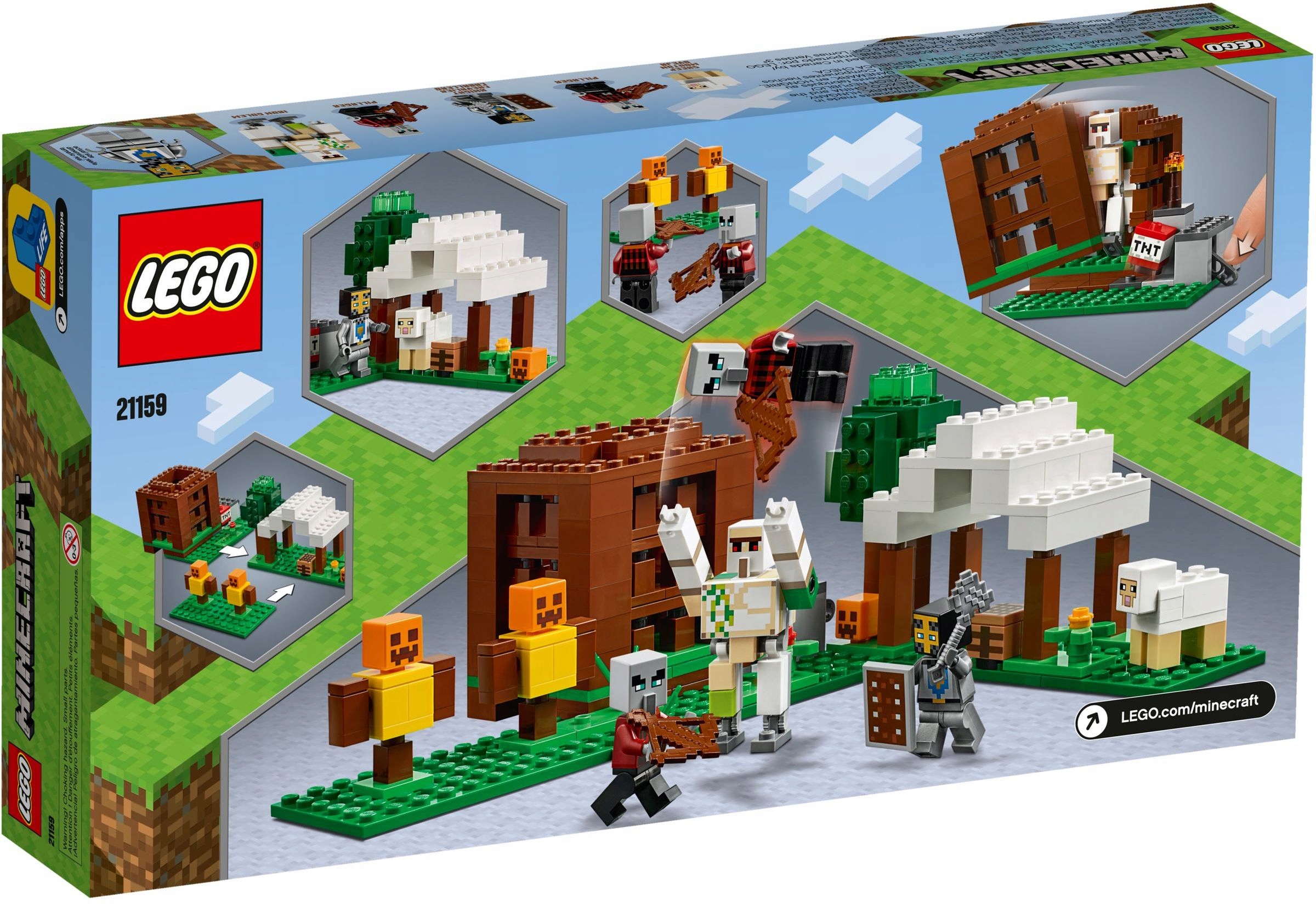 LEGO MINECRAFT 21159 KRYJÓWKA ROZBÓJNIKÓW GOLEM Bohater brak