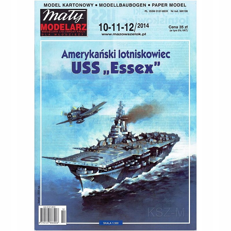Mały Modelarz 10-12/14 Lotniskowiec Uss Essex