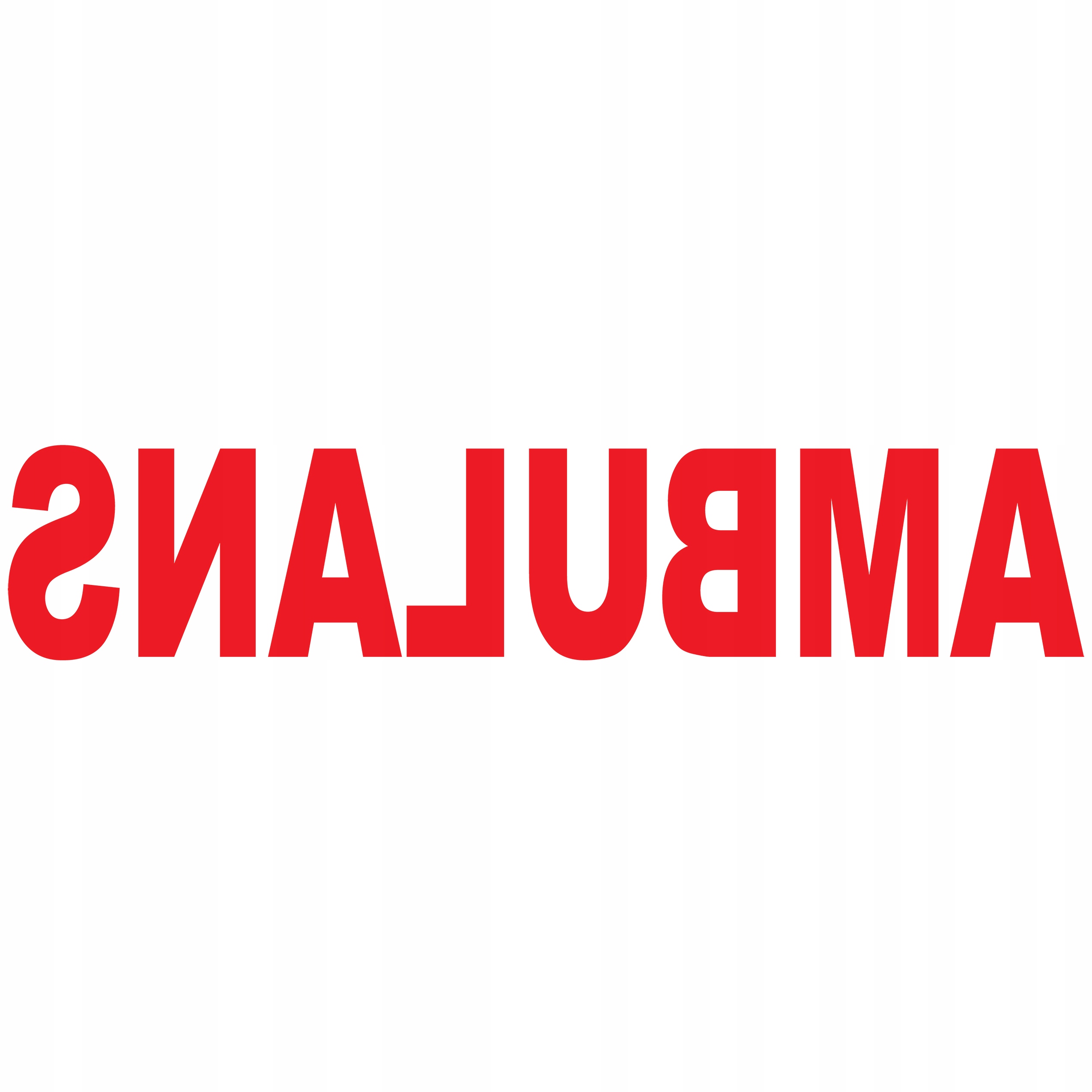 

Odblaskowa naklejka na karetkę Ambulans 70 cm Prm
