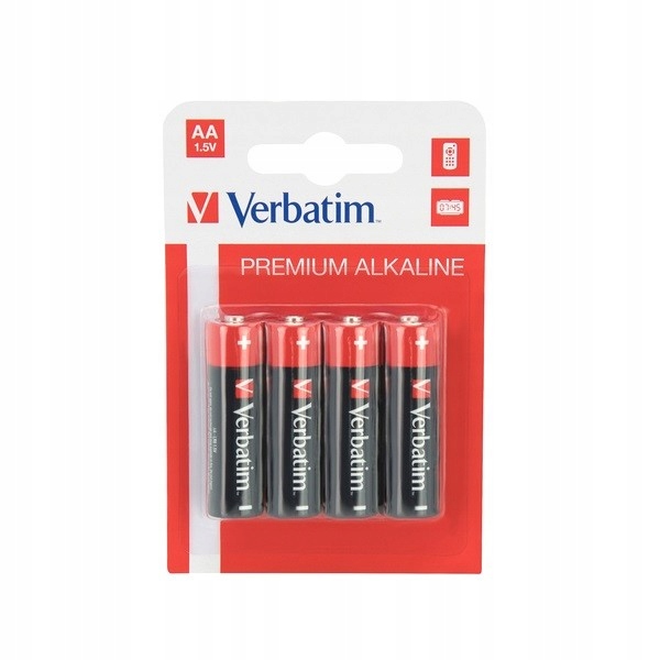 Baterie Alkaliczne VERBATIM LR6 AA | BLISTER 4 SZT EAN (GTIN) 50023942499218