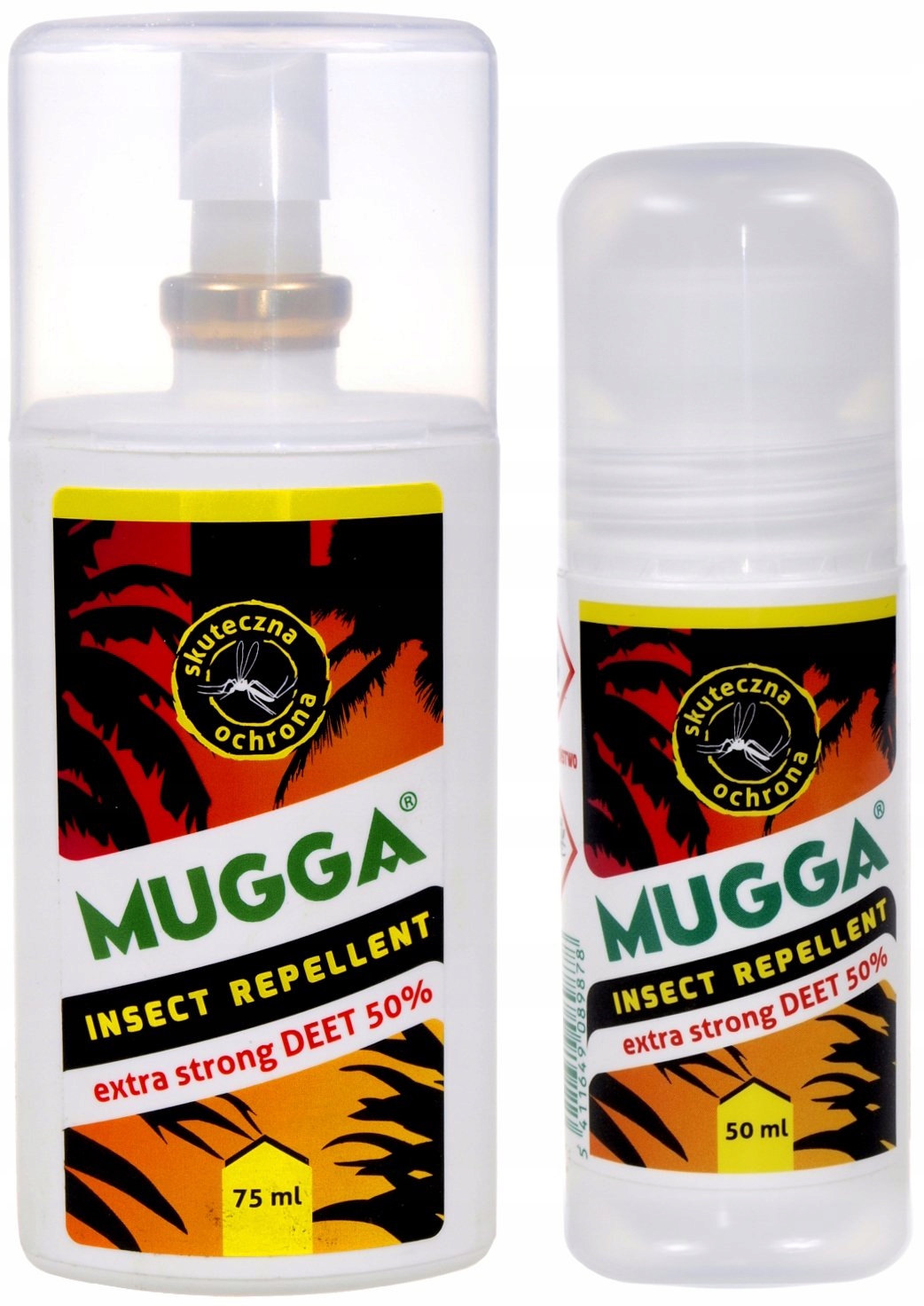 

Zestaw Mugga Strong Spray + Roll On 50% Deet Mugga
