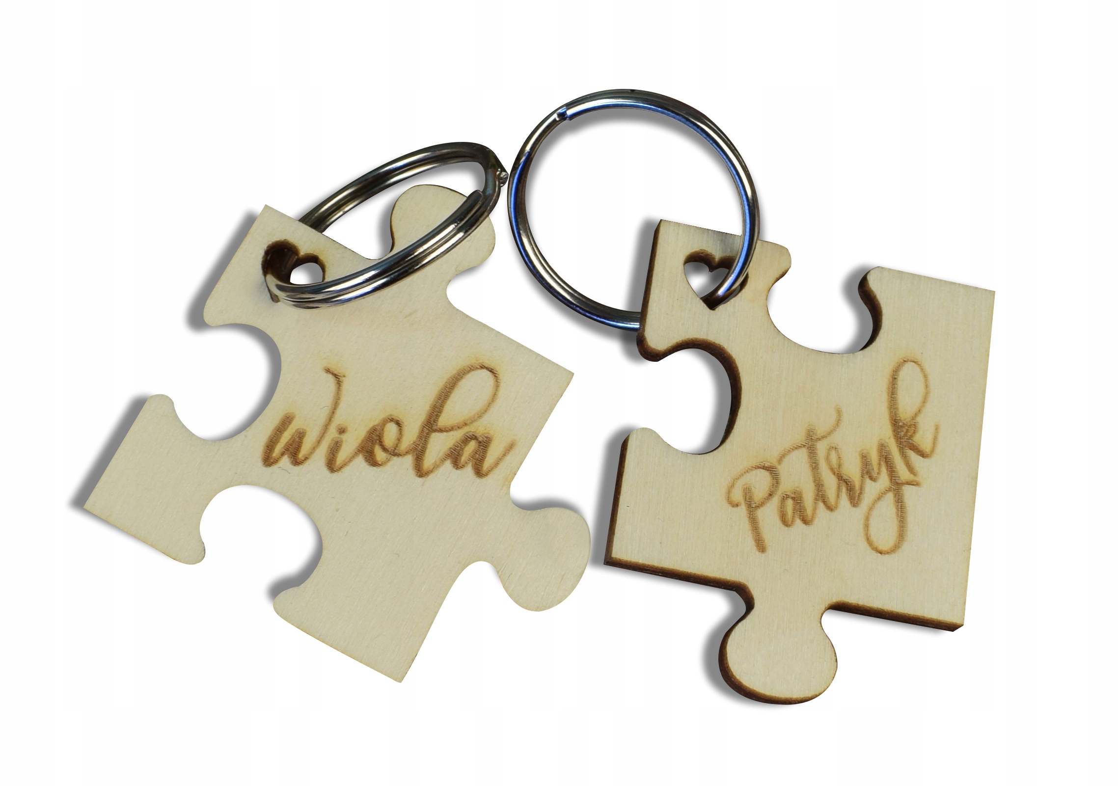 

Brelok do kluczy, puzzle, grawer, prezent dla par