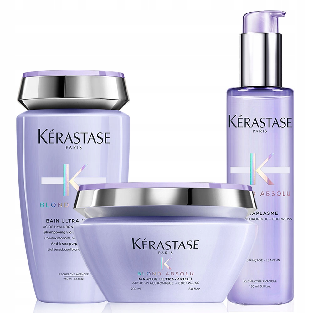 Blond Absolu Ultra-Violet zestaw do włosów mocno rozjaśnionych