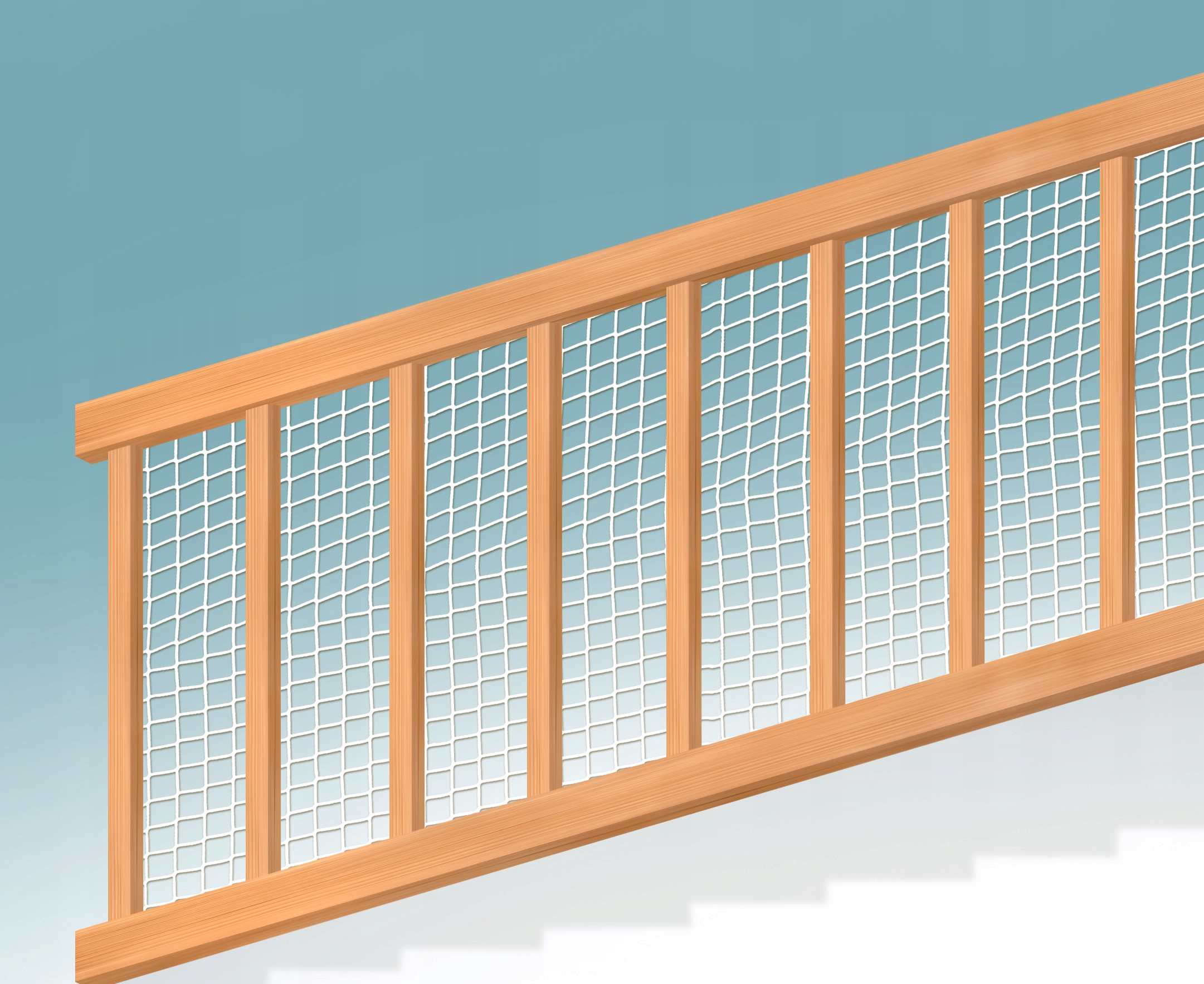 BIAŁA SIATKA NA SCHODY 100 cm ZABEZPIECZENIE Typ łóżko pojedyncze