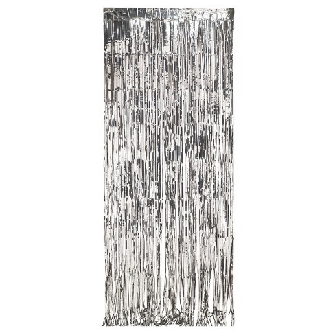 

Kurtyna dekoracyjna Srebrna Zasłona Tło 90x250cm
