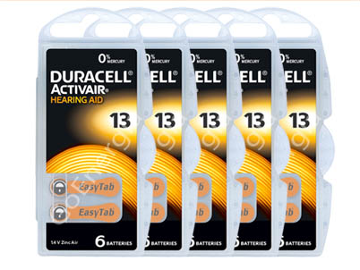 

Duracell 13 PR48 Hg0 Baterie słuchowe 30 szt.
