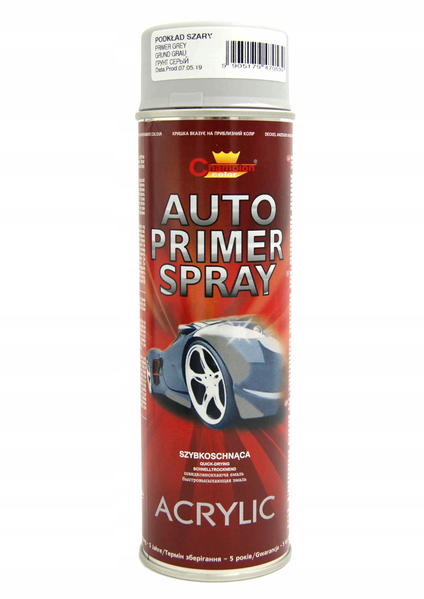 

Auto Acryl Spray 500ML Podkład Akrylowy Szary